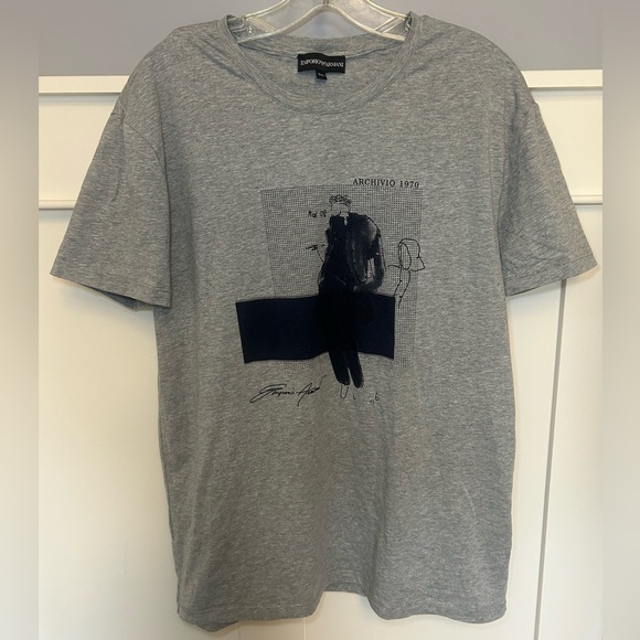 Emporio Armani "Archivio 1970" T-shirt - Picture 1 of 8